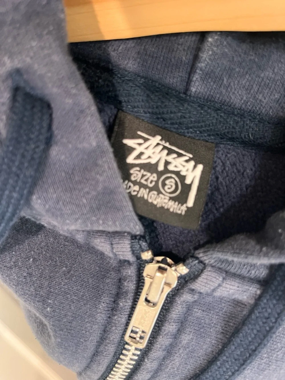 BASIC STÜSSY ZIP HOODIE PIGMENT DYED S - Picture 4 of 7